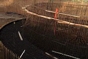 资阳砼烟囱新建施工现场