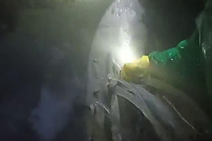 资阳消防水池堵漏现场